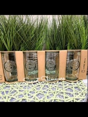 Vidrios San Miguel 100% Authentic Recycled Glass Drinking Glasses (SET OF 4) New